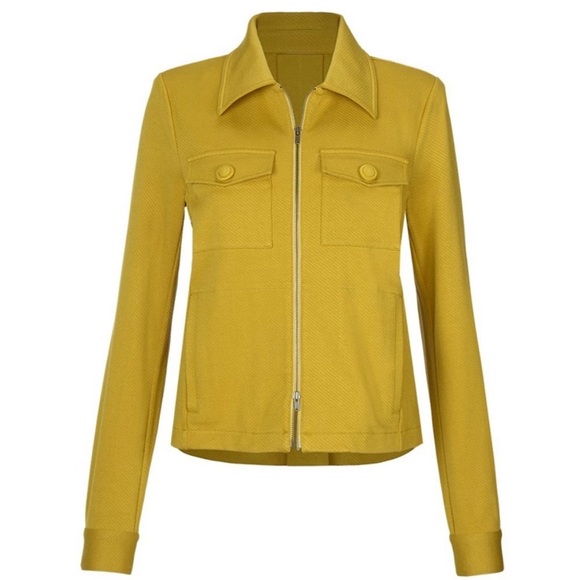 CAbi Jackets & Blazers - CAbi Jacket Touring 4117 Blazer Spring Moss Green Zip Up Layer Pockets Stretch M